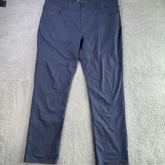 Travis Mathew Other - Travis Mathew Pants Mens 40x31 Blue Golf Performance Flat Front
